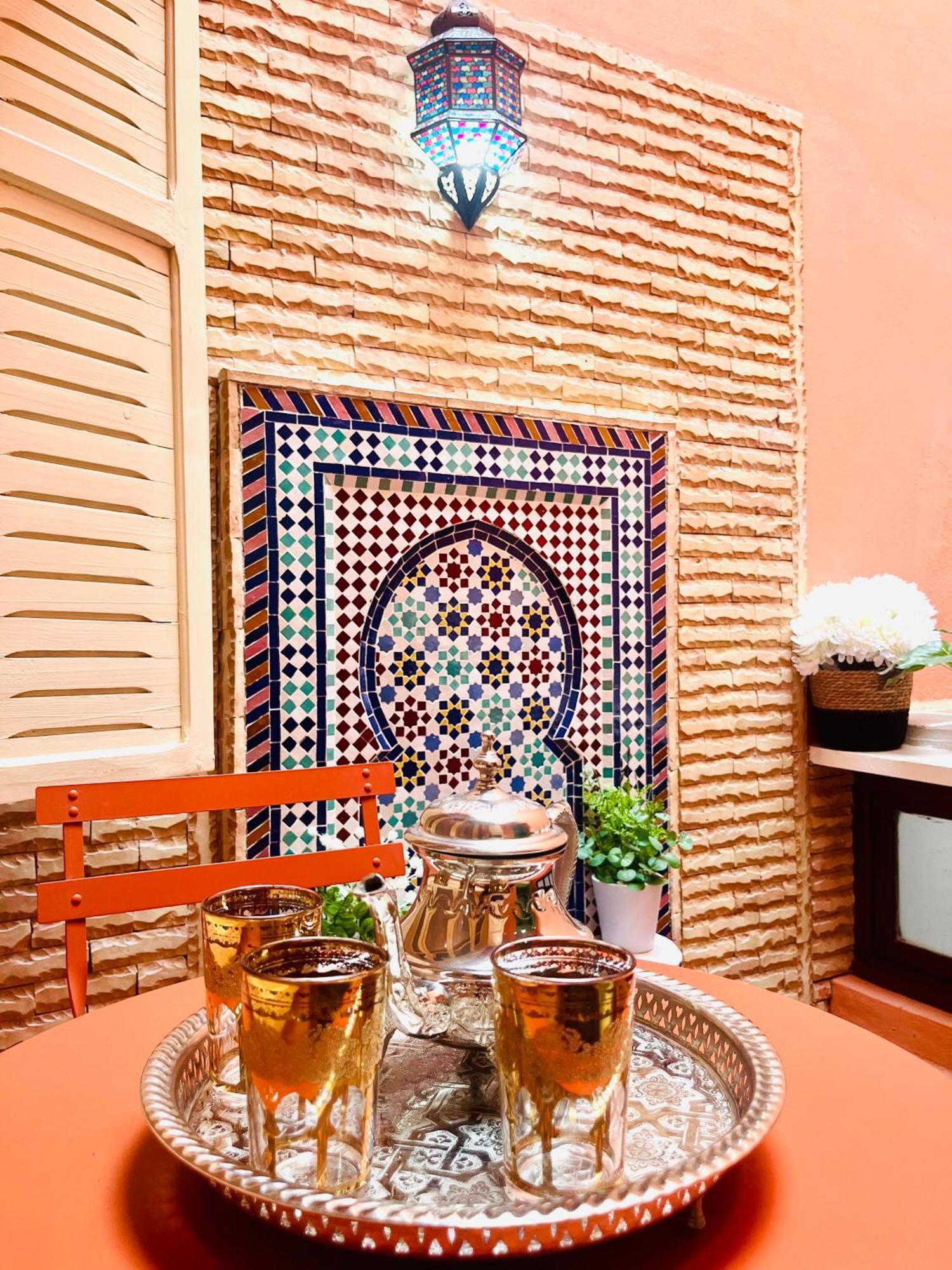 Apartment With Ac, Patio And Rooftop Appartement Climatise Avec Patio Et Toit Terrasse Marrakesh Exterior photo